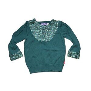 Little Bird By Jools Green Floral Cardigan 12-18